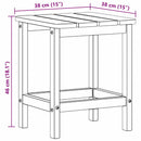 Sidebord Sort 38 x 38 x 46 cm Polyethylen