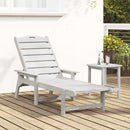 Solstol Hvid 195,5 x 53 x 98,5 cm HDPE
