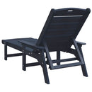 Solstol Mørkeblå 195,5 x 53 x 98,5 cm HDPE