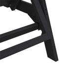 Solstol Sort 195,5 x 53 x 98,5 cm HDPE