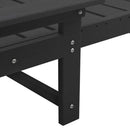 Solstol Sort 195,5 x 53 x 98,5 cm HDPE