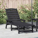 Solstol Sort 195,5 x 53 x 98,5 cm HDPE