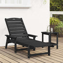 Solstol Sort 195,5 x 53 x 98,5 cm HDPE