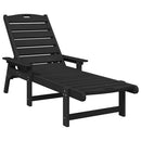 Solstol Sort 195,5 x 53 x 98,5 cm HDPE