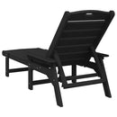 Solstol Sort 195,5 x 53 x 98,5 cm HDPE