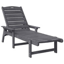 Solstol Lysegrå 195,5 x 53 x 98,5 cm HDPE