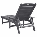 Solstol Lysegrå 195,5 x 53 x 98,5 cm HDPE