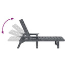 Solstol Lysegrå 195,5 x 53 x 98,5 cm HDPE