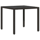 Have Spisebordssæt 5 pcs Sort polyrattan