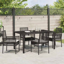 Have Spisebordssæt 5 pcs Sort polyrattan
