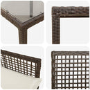 Have Spisebordssæt 5 pcs Brun polyrattan