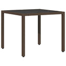 Have Spisebordssæt 5 pcs Brun polyrattan