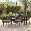 Have Spisebordssæt 5 pcs Brun polyrattan