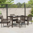 Have Spisebordssæt 5 pcs Brun polyrattan