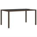 Have Spisebordssæt 7 pcs Brun polyrattan