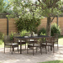Have Spisebordssæt 7 pcs Brun polyrattan