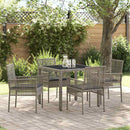 Have Spisebordssæt 5 pcs Grå polyrattan