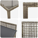 Have Spisebordssæt 7 pcs Grå polyrattan