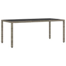Have Spisebordssæt 7 pcs Grå polyrattan