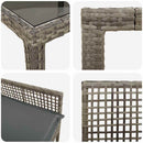 Have Spisebordssæt 11 pcs Grå polyrattan