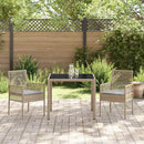 Have Spisebordssæt 3 pcs Beige polyrattan