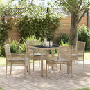 Have Spisebordssæt 5 pcs Beige polyrattan