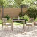 Have Spisebordssæt 3 pcs Beige polyrattan