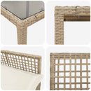 Have Spisebordssæt 5 pcs Beige polyrattan