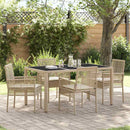 Have Spisebordssæt 5 pcs Beige polyrattan