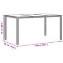 Have Spisebordssæt 5 pcs Beige polyrattan