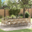 Have Spisebordssæt 11 pcs Beige polyrattan