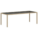 Have Spisebordssæt 11 pcs Beige polyrattan