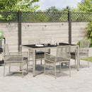 Have Spisebordssæt 5 pcs Lysegrå polyrattan