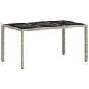 Have Spisebordssæt 5 pcs Lysegrå polyrattan