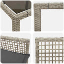 Have Spisebordssæt 7 pcs Lysegrå polyrattan