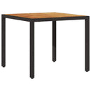 Have Spisebordssæt 3 pcs Sort polyrattan