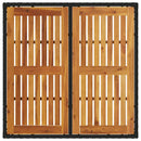 Have Spisebordssæt 5 pcs Sort polyrattan
