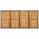 Have Spisebordssæt 9 pcs Sort polyrattan