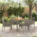 Have Spisebordssæt 5 pcs Grå polyrattan