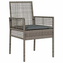 Have Spisebordssæt 9 pcs Grå polyrattan