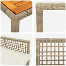 Have Spisebordssæt 5 pcs Beige polyrattan