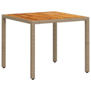 Have Spisebordssæt 5 pcs Beige polyrattan