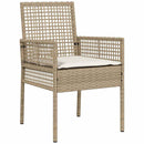 Have Spisebordssæt 5 pcs Beige polyrattan