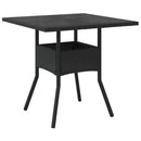 Have Spisebordssæt 3 pcs Sort polyrattan