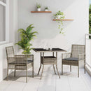 Have Spisebordssæt 3 pcs Grå polyrattan