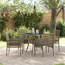 Have Spisebordssæt 5 pcs Grå polyrattan