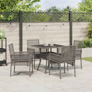 Have Spisebordssæt 5 pcs Grå polyrattan