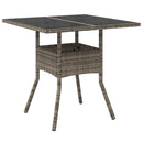 Have Spisebordssæt 5 pcs Grå polyrattan