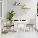Have Spisebordssæt 3 pcs Lysegrå polyrattan