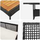 Have Spisebordssæt 3 pcs Sort polyrattan